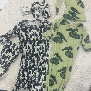 Newborn 0-3 month Kate Quinn sleep gowns, summer bamboo sets